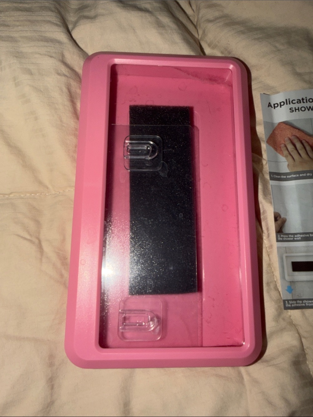 Pink Universal Wall-Mount in the shower Phone Holder | Protective Phone Stand